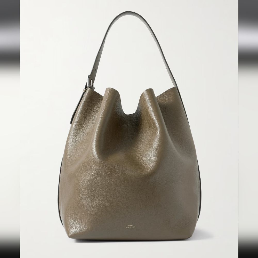 Toteme Designer New Taupe Leather Shoulder Bag Purse Italy - Picture 13 of 16